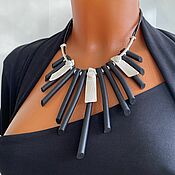 Украшения handmade. Livemaster - original item Necklace modern decoration rubber, necklace for the bold and determined. Handmade.