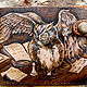 Кошелек "Сова Гроссмейстер". Кошельки. Alla LeatherworkS. Ярмарка Мастеров.  Фото №4