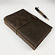 Leather Travel Notebook A5. Diaries. KullikovCraft. Online shopping on My Livemaster.  Фото №2