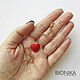 Red heart bracelet chain on the arm, women's bracelet with a heart. Chain bracelet. Bionika - Polymer Clay Jewelry (Bionika). My Livemaster. Фото №4