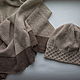 Beige handkerchief knitted shawl kerchief bactus brown. Shawls1. SolarisArtis. My Livemaster. Фото №5