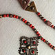 Necklaces 'Diamonds' - the coral, Jasper, designer accessories. Necklace. art-o-bus. Online shopping on My Livemaster.  Фото №2