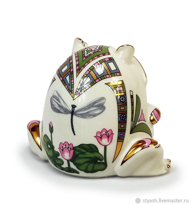 Фарфоровая статуэтка: " Лягушка ", в стиле Пэчворк купить в интернет ...