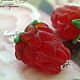 Earrings 'raspberry', Earrings, Stupino,  Фото №1