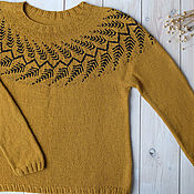 Knitted sweater Thaw, hand knitted
