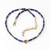 Украшения handmade. Livemaster - original item Statement necklace,lapis lazili necklace,lapis necklace. Handmade.
