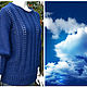 Пуловер вязаный "Синева". Пуловер ручной работы, Пуловеры, Самара,  Фото №1