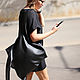 Backpack Sling Bag Leather Black Tank Top Oversize Trunk. Backpacks. BagsByKaterinaKlestova (kklestova). Online shopping on My Livemaster.  Фото №2