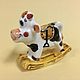 Order A cow with a saddle rocking chair porcelain. Veselyj farfor. Livemaster. . Figurine Фото №3