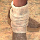 Boots-transformers felted'Cappuccino'. Footwear. Inoculation of a delicate taste. Online shopping on My Livemaster.  Фото №2