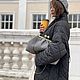 Черно-белая сумка в гусиную лапку из твида куриная лапка на цепочке. Сумка с фермуаром. СУМКИ  РИДИКЮЛИ  СОЛОХИ  ОБОДКИ. Ярмарка Мастеров.  Фото №5