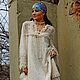 БОХО платье цвета шампань (72). Платья. Лиза Ян. Бохо лавка. (Lizaian). Ярмарка Мастеров.  Фото №6