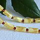 Original choker made of Baltic amber, 49 cm, white. Chokers. Mark Amberstein, sale amber products. Online shopping on My Livemaster.  Фото №2