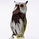 Сыч Зигмунд. Статуэтки. Мастерская Animals in Glass. Ярмарка Мастеров.  Фото №5