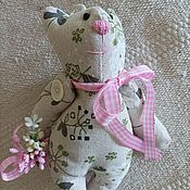 Куклы и игрушки handmade. Livemaster - original item Cat is a flax toy, a gift for a linen wedding. Handmade.
