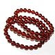 Гранат 7,4мм браслет (25 бусин). Бусины. Beads. Ярмарка Мастеров.  Фото №7