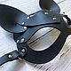 Order Cat mask made of genuine leather. Mad Cat. Livemaster. . Mask for role playing Фото №3