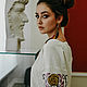Блуза с вышивкой "Shipshina" молочная. Народные рубахи. Etno Moda. Интернет-магазин Ярмарка Мастеров.  Фото №2