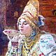 Картина За чаем. Картины. Картины Арины Шульпиной. Интернет-магазин Ярмарка Мастеров.  Фото №2
