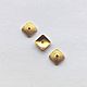 Заказать СЕРЕБРО 925. Шапочка "Звездная пыль" квадр., Vermeil 18K. COMPONENTS: ФУРНИТУРА, КАМНИ, ЖЕМЧУГ. Ярмарка Мастеров. . Фурнитура Фото №3