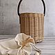 Плетёная сумка-ведро. Классическая сумка. Cozy basket. Ярмарка Мастеров.  Фото №5