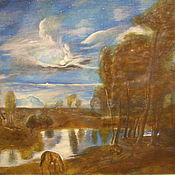 Картины и панно handmade. Livemaster - original item Night landscape. RUBENS. copy. oil on canvas. On the subframe.. Handmade.