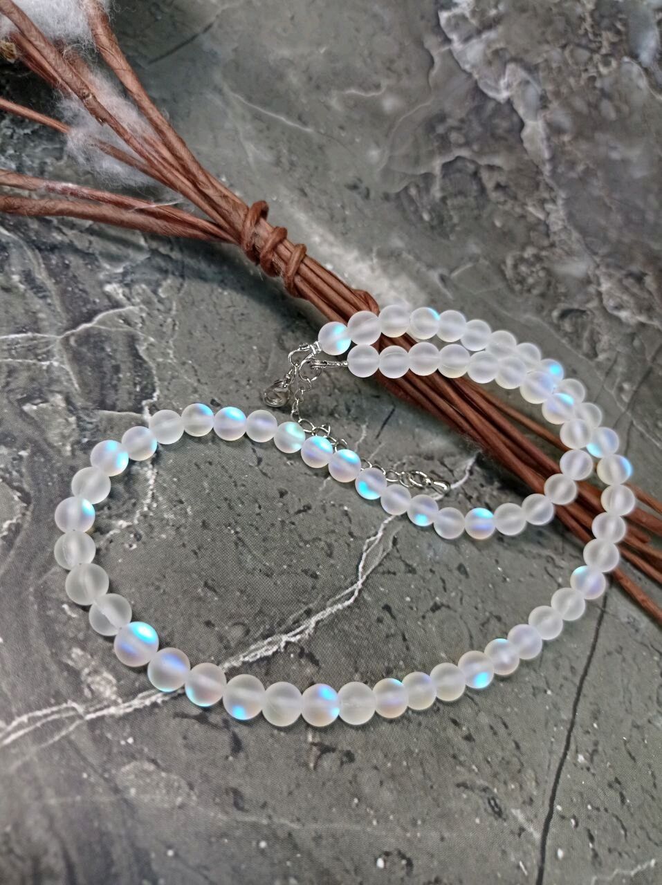 Опал синтетический матовый Бусы купить в интернет-магазине Ярмарка ...