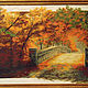 The painting 'Autumn bridge'. Pictures. Magic box. Online shopping on My Livemaster.  Фото №2