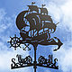 Weather vane on the roof ' Ship with anchors', Vane, Ivanovo,  Фото №1