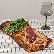 Посуда handmade. Livemaster - original item Cutting board made of sawn Siberian cedar RD102. Handmade.