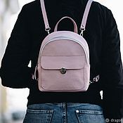 Рюкзак кожаный женский "Ammo" (Коричневый)