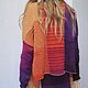 Заказать  Вязанная кофта "Пламя кочевницы". Knit_Style. Ярмарка Мастеров. . Кофты Фото №3