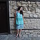 Crochet dress Sea breeze linen. Sundresses. ZanKa. Online shopping on My Livemaster.  Фото №2