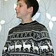 Hombres suéter de los Ciervos. Sweaters and jumpers. Knitted Things For All (matronka). Ярмарка Мастеров.  Фото №5