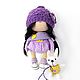 Текстильная интерьерная кукла Кира. Тыквоголовка. Konfetki.dolls (Konfetkidolls). Интернет-магазин Ярмарка Мастеров.  Фото №2