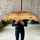 Round mirror with a frame made of elm slabs (D - 650 mm.). Mirror. Mebel na zakaz U.LOFT. My Livemaster. Фото №5