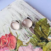 Earrings with amethyst
