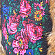 Felted vest 'Flowers of Russia' with the Fox fur. Vests. studiya. My Livemaster. Фото №6