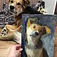  Портрет собаки кошки маслом на заказ по фото, Картины, Азов,  Фото №1