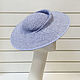 Straw hat of Aset. Color blue. Hats1. Exclusive HATS. LANA ANISIMOVA.. Online shopping on My Livemaster.  Фото №2