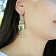 Ring and earrings made of 925 sterling silver with chrysolites HH0017. Jewelry Sets. Sunny Silver. My Livemaster. Фото №6