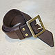 Belt in military style made of genuine leather, Straps, Lyubertsy,  Фото №1