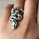 Серебряное кольцо "Змея". Кольца. Shahinian Jewelry. Интернет-магазин Ярмарка Мастеров.  Фото №2