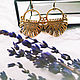 Nine-blade earrings, cast, Earrings, Syktyvkar,  Фото №1