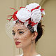 Свадебная шляпка с вуалью, Шляпы свадебные, Москва,  Фото №1