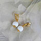 Order Earrings with white agate in gold. CvetlanaCm (avtorbiju). Livemaster. . Earrings Фото №3