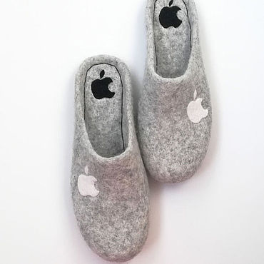 Обувь ручной работы. Ярмарка Мастеров - ручная работа Тапочки: "Apple". Handmade.
