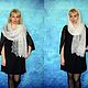 Lace shawl,wedding shawl,white scarf,hand knit shawl,warm wrap. Wraps. Oksana (superplatok). My Livemaster. Фото №5