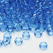 Материалы для творчества handmade. Livemaster - original item Czech beads 10/0 Blue transparent 10 g 01132 Preciosa. Handmade.
