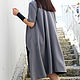 Платье "Spring Half Line- grey" D0027. Платья. Fraktura     Ольга и Мария. Ярмарка Мастеров.  Фото №6